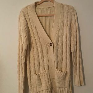 Cream Knit Cardigan
